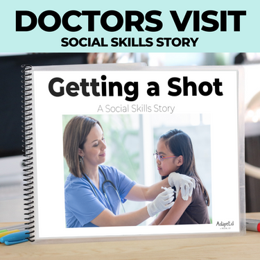 Getting a Shot at the Doctors Office Social Skills Story: Editable (Printable PDF )